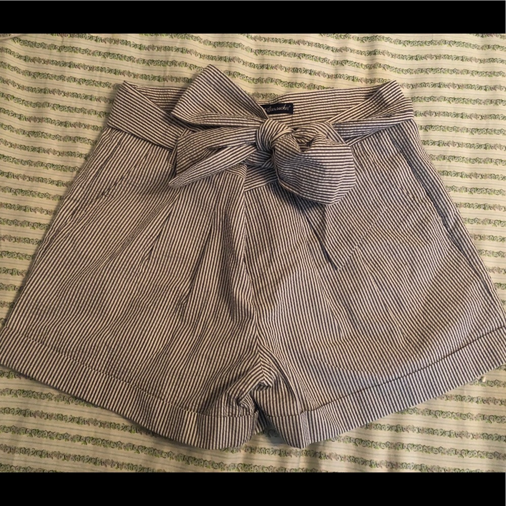 Lauren James Seersucker Shorts